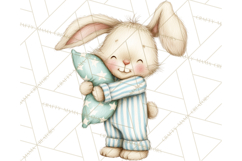 Baby Bedtime Animal Clipart PNG for Nursery Product Image 2