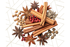 Cozy Christmas Bakery Gingerbread Clip Art PNG Festive Mini Product Image 2