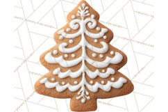 Cozy Christmas Bakery Gingerbread Clip Art PNG Festive Mini Product Image 5