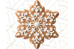 Cozy Christmas Bakery Gingerbread Clip Art PNG Festive Mini Product Image 3
