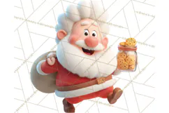 Cozy Christmas Bakery Gingerbread Clip Art PNG Festive Mini Product Image 4