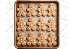 Cozy Christmas Bakery Gingerbread Clip Art PNG Festive Mini Product Image 2