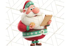 Cozy Christmas Bakery Gingerbread Clip Art PNG Festive Mini Product Image 3