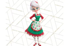 Cozy Christmas Bakery Gingerbread Clip Art PNG Festive Mini Product Image 2
