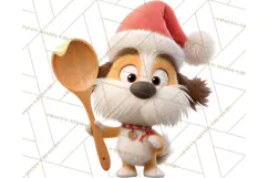 Cozy Christmas Bakery Gingerbread Clip Art PNG Festive Mini Product Image 5