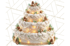 Cozy Christmas Bakery Gingerbread Clip Art PNG Festive Mini Product Image 3