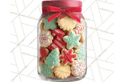 Cozy Christmas Bakery Gingerbread Clip Art PNG Festive Mini Product Image 5