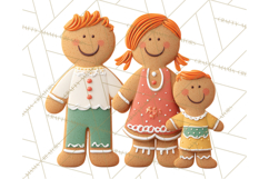 Cozy Christmas Bakery Gingerbread Clip Art PNG Festive Mini Product Image 4