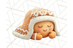 Cozy Christmas Bakery Gingerbread Clip Art PNG Festive Mini Product Image 5