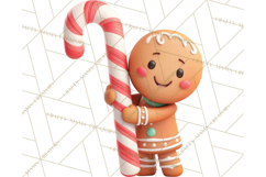 Cozy Christmas Bakery Gingerbread Clip Art PNG Festive Mini Product Image 3