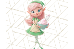 Cozy Christmas Bakery Gingerbread Clip Art PNG Festive Mini Product Image 2