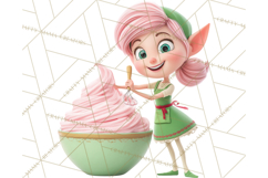 Cozy Christmas Bakery Gingerbread Clip Art PNG Festive Mini Product Image 3