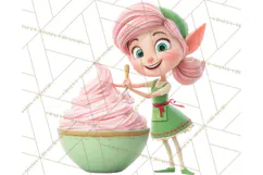 Cozy Christmas Bakery Gingerbread Clip Art PNG Festive Mini Product Image 3