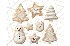 Cozy Christmas Bakery Gingerbread Clip Art PNG Festive Mini Product Image 2