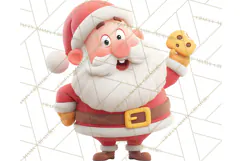 Cozy Christmas Bakery Gingerbread Clip Art PNG Festive Mini Product Image 4