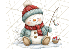 Christmas Snowman Clipart PNG Winter Holiday Characters Pnga Product Image 3