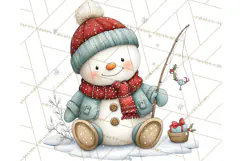 Christmas Snowman Clipart PNG Winter Holiday Characters Pnga Product Image 3