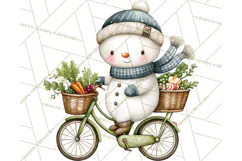 Christmas Snowman Clipart PNG Winter Holiday Characters Pnga Product Image 4