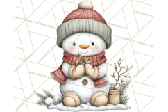 Christmas Snowman Clipart PNG Winter Holiday Characters Pnga Product Image 2