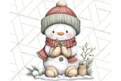 Christmas Snowman Clipart PNG Winter Holiday Characters Pnga Product Image 2