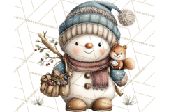 Christmas Snowman Clipart PNG Winter Holiday Characters Pnga Product Image 3