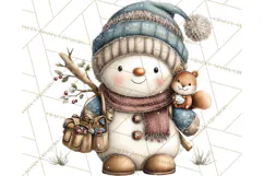 Christmas Snowman Clipart PNG Winter Holiday Characters Pnga Product Image 3