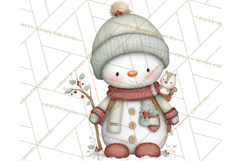 Christmas Snowman Clipart PNG Winter Holiday Characters Pnga Product Image 4