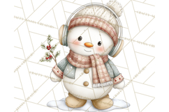 Christmas Snowman Clipart PNG Winter Holiday Characters Pnga Product Image 2