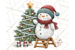 Christmas Snowman Clipart PNG Winter Holiday Characters Pnga Product Image 5