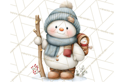 Christmas Snowman Clipart PNG Winter Holiday Characters Pnga Product Image 2