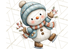 Christmas Snowman Clipart PNG Winter Holiday Characters Pnga Product Image 3