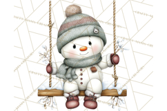 Christmas Snowman Clipart PNG Winter Holiday Characters Pnga Product Image 5
