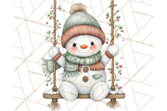 Christmas Snowman Clipart PNG Winter Holiday Characters Pnga Product Image 2
