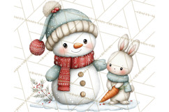 Christmas Snowman Clipart PNG Winter Holiday Characters Pnga Product Image 5