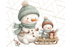 Christmas Snowman Clipart PNG Winter Holiday Characters Pnga Product Image 2