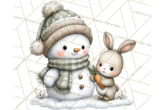 Christmas Snowman Clipart PNG Winter Holiday Characters Pnga Product Image 3
