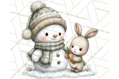 Christmas Snowman Clipart PNG Winter Holiday Characters Pnga Product Image 3