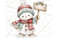 Christmas Snowman Clipart PNG Winter Holiday Characters Pnga Product Image 4