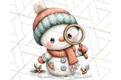 Christmas Snowman Clipart PNG Winter Holiday Characters Pnga Product Image 5
