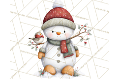 Christmas Snowman Clipart PNG Winter Holiday Characters Pnga Product Image 3