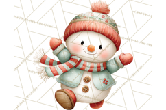 Christmas Snowman Clipart PNG Winter Holiday Characters Pnga Product Image 4