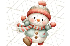 Christmas Snowman Clipart PNG Winter Holiday Characters Pnga Product Image 4