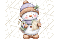 Christmas Snowman Clipart PNG Winter Holiday Characters Pnga Product Image 5