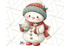 Christmas Snowman Clipart PNG Winter Holiday Characters Pnga Product Image 2