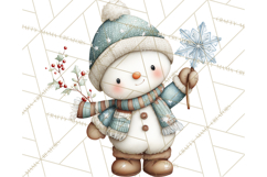 Christmas Snowman Clipart PNG Winter Holiday Characters Pnga Product Image 3