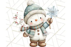 Christmas Snowman Clipart PNG Winter Holiday Characters Pnga Product Image 3