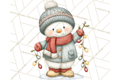 Christmas Snowman Clipart PNG Winter Holiday Characters Pnga Product Image 2