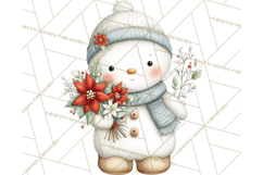 Christmas Snowman Clipart PNG Winter Holiday Characters Pnga Product Image 3