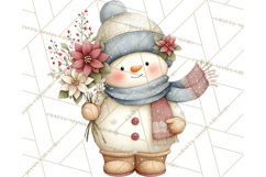 Christmas Snowman Clipart PNG Winter Holiday Characters Pnga Product Image 4