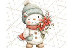 Christmas Snowman Clipart PNG Winter Holiday Characters Pnga Product Image 2